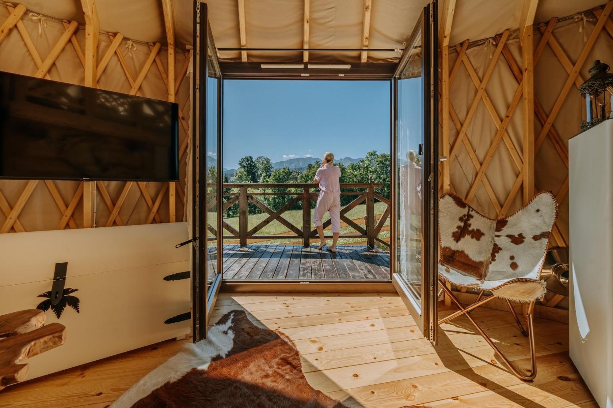 Jurta Na Wypasie - Luksusowy Namiot Z Widokiem Na Gory - Jacuzzi, Sauna, Split Ac, Private, Star View Zakopane Eksteriør bilde