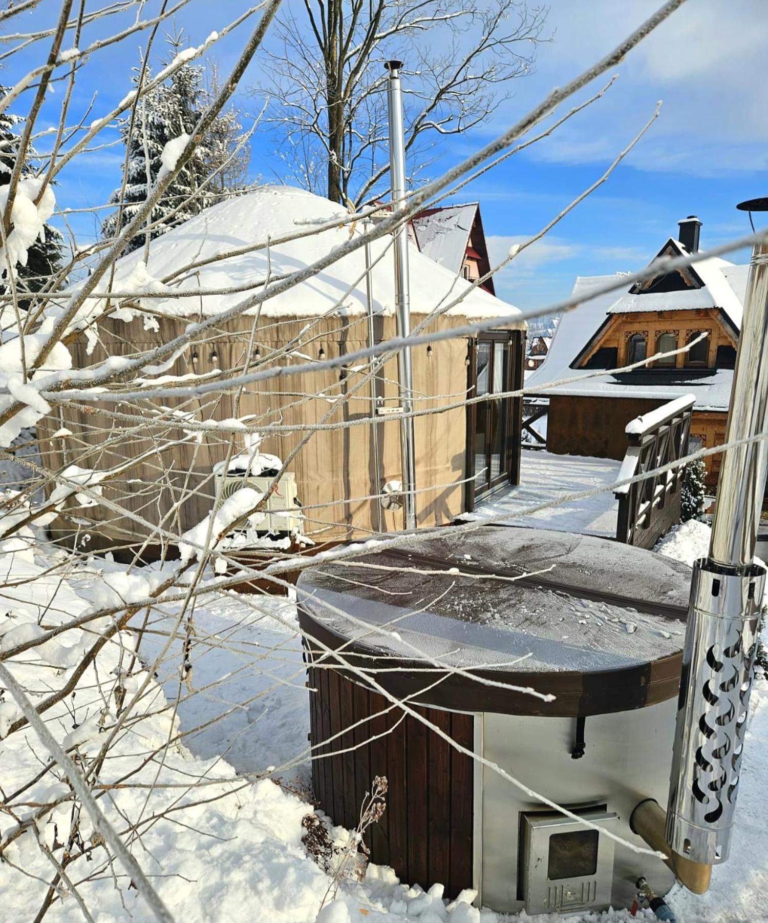 Jurta Na Wypasie - Luksusowy Namiot Z Widokiem Na Gory - Jacuzzi, Sauna, Split Ac, Private, Star View Zakopane Eksteriør bilde
